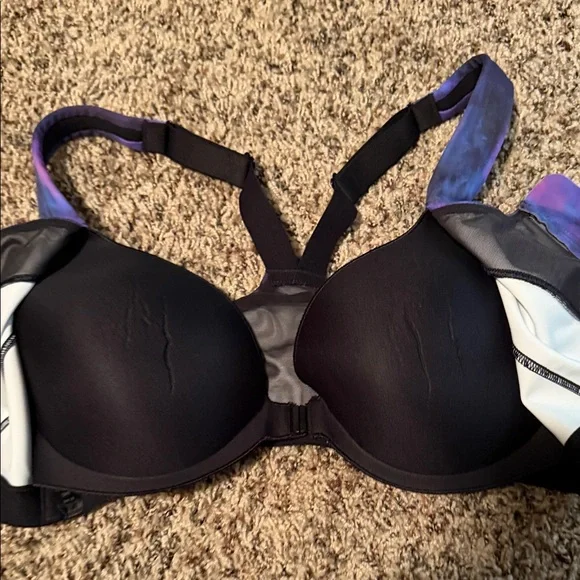 Victoria’s Secret knockout, sports bra Vibrant Purple and Blue Sports Bra NWOT - Picture 3 of 6